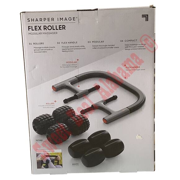Sharper Image Flex Roller, Modular Massager with 8 Attachments - Picture 2 of 4